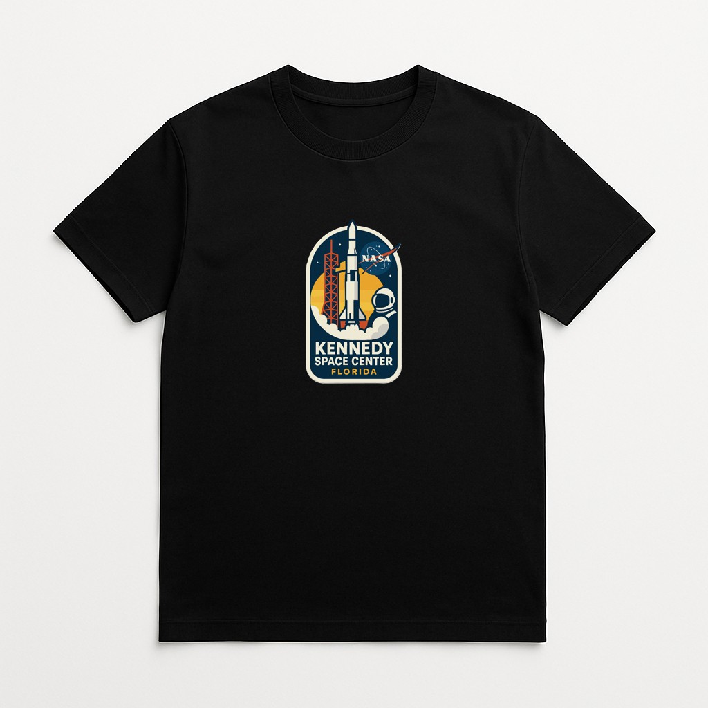 Kennedy Space Center Florida Iron On Heat Transfer Vinyl HTV Die-Cut Symbolic