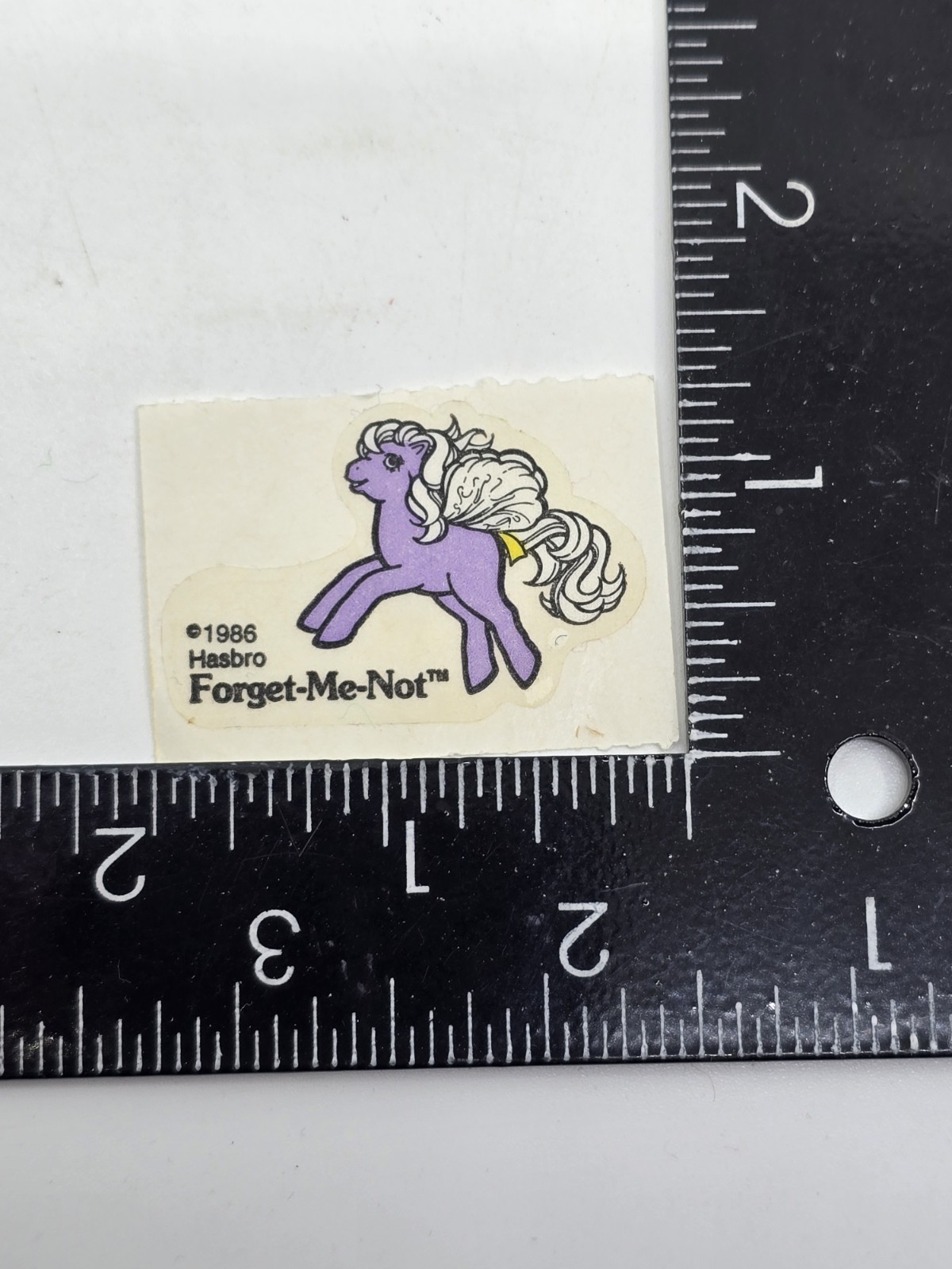 G1 Forget-Me-Not My Little Pony FLAT Sticker Vintage 1986 Hasbro Flutterby