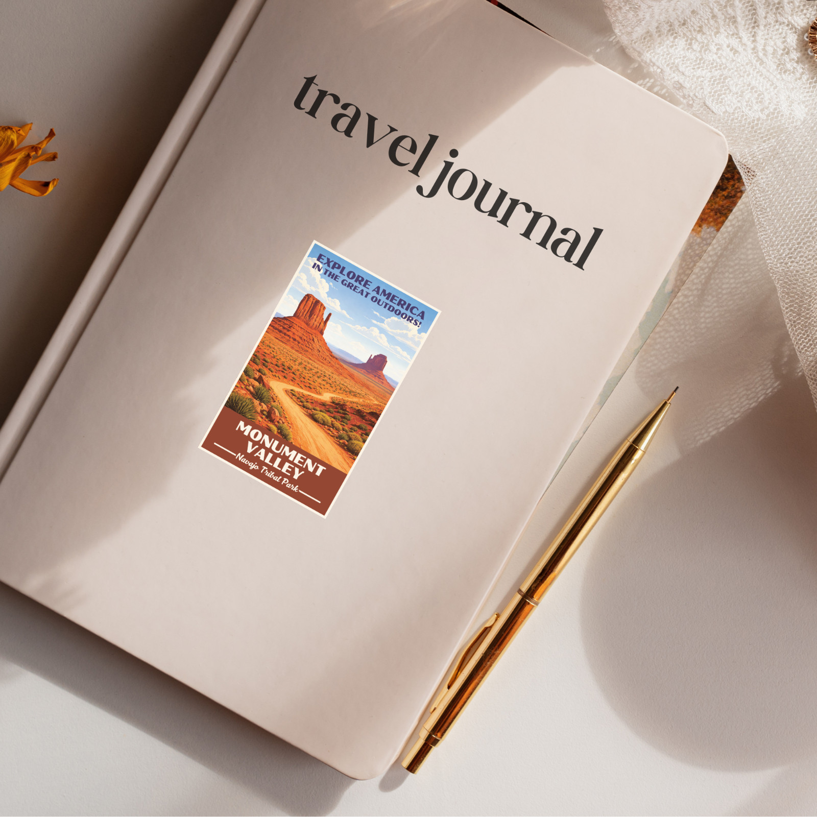 Monument Valley Navajo Tribal Park Sticker WPA Vintage Waterproof Decal Utah