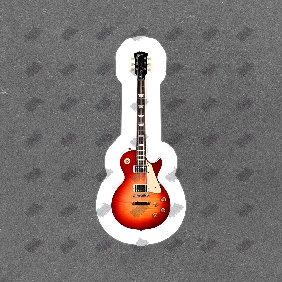 Vintage Electric Guitar Vinyl Sticker Guitarist Decal Music Lover #825196