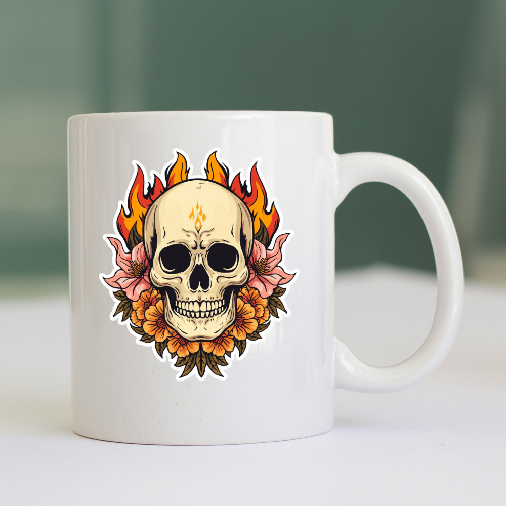 Skull Sticker Waterproof Vinyl Decal Glossy Matte Laminated NEW
