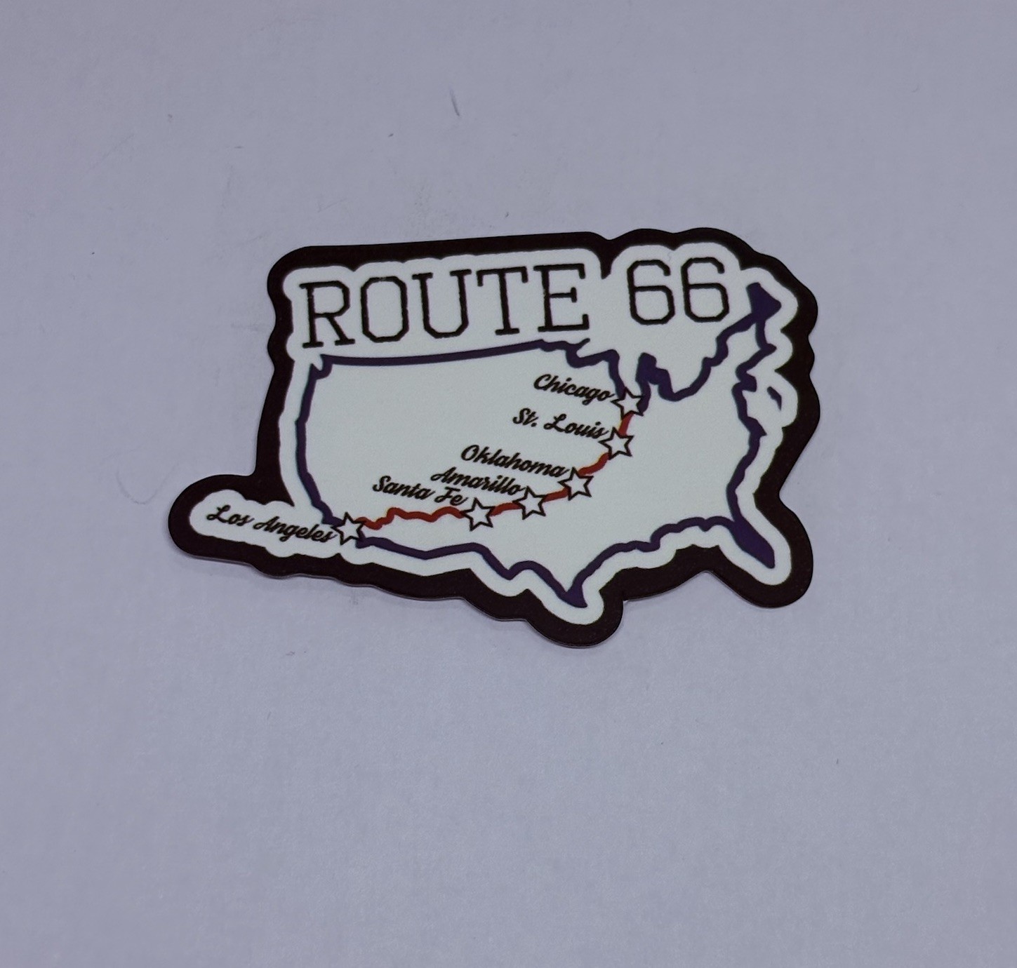 Route 66 Sticker USA Map Mother Road Travel Decal Vinyl Art Souvenir Tc9