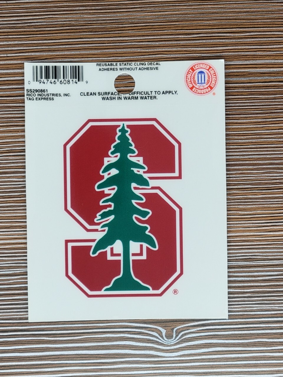 NCAA Standford Cardinals 3.5 x 4.5 inch Decal Reusable Sticker