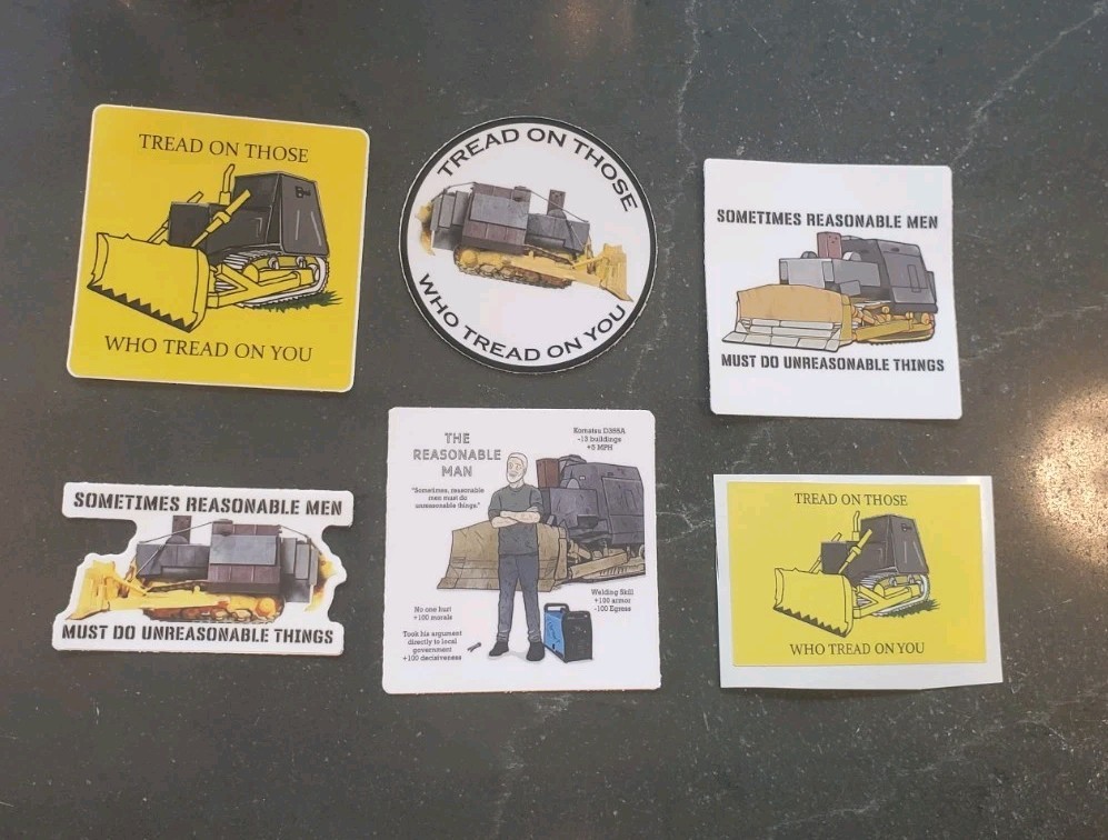 MARVIN HEEMEYER KILLDOZER STICKERS (6) ***WORLDWIDE 🌐 SHIPPING***