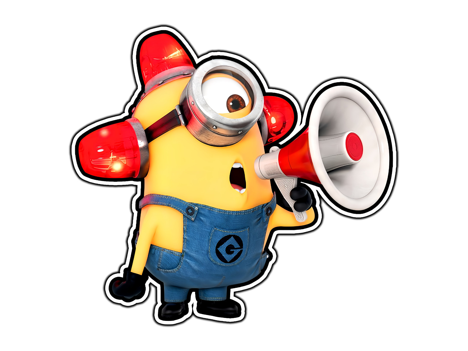 Siren Minion Waterproof Vinyl Sticker Decal Die-Cut