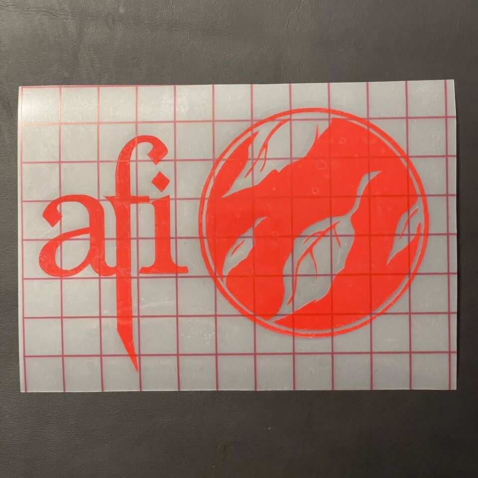AFI Car Decal Vinyl Band Logo Glossy Bumper Sticker Goth Metal Rock Heavy Core