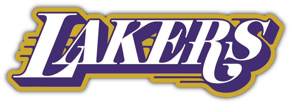 Los Angeles Lakers NBA Basketball Car Bumper Sticker Decal "SIZES" ID:14