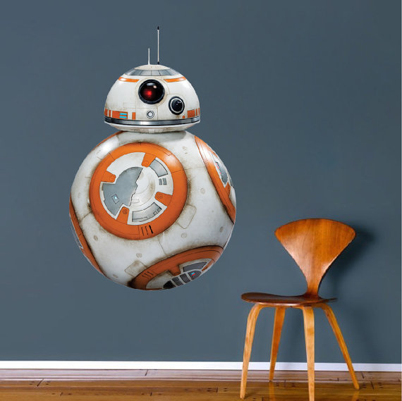 Star Wars The Force Awakens BB8 Removable Kids Room Wall Decal Mural b12