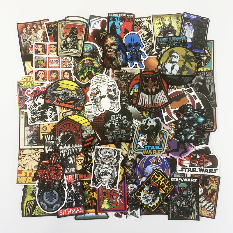 200Pcs Star Wars Vinyl Stickers Pack Bomb Laptop Skateboard Luggage Decals Lot