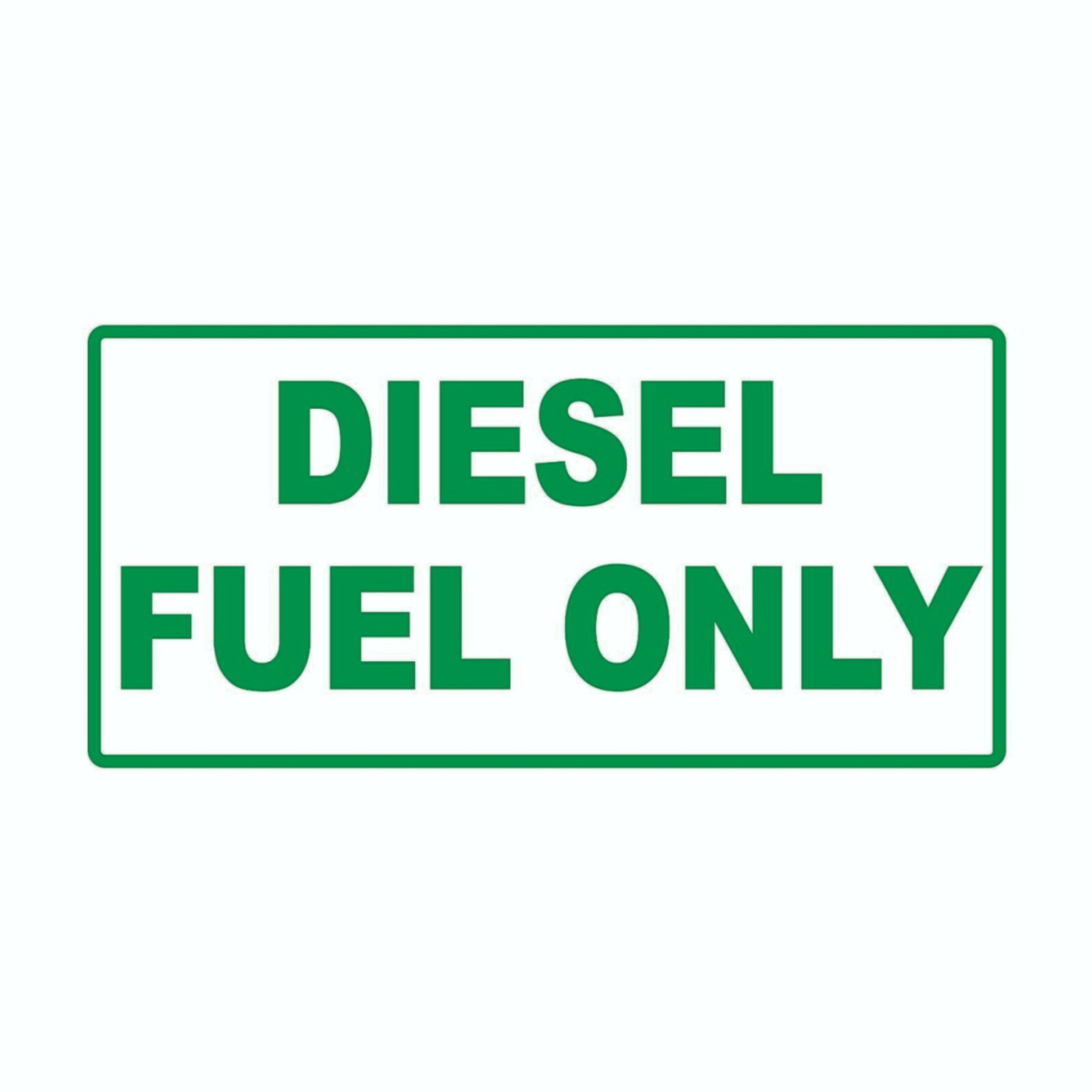 Diesel Fuel Only Sticker Sign Decal