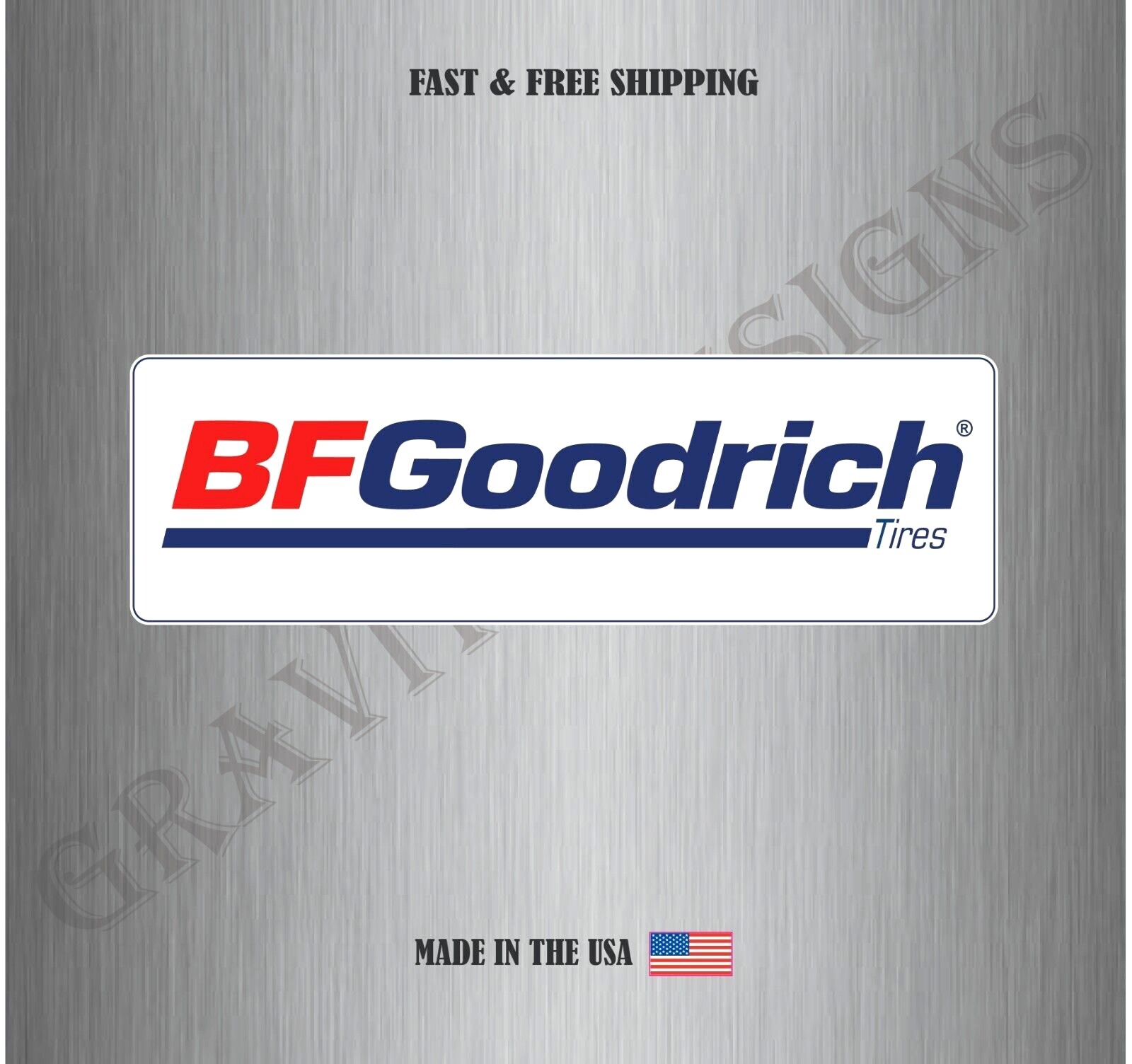 BFGOODRICH AUTO 4M VINYL DECAL STICKER US MADE CAR TRUCK BUMPER CORNHOLE DURABLE