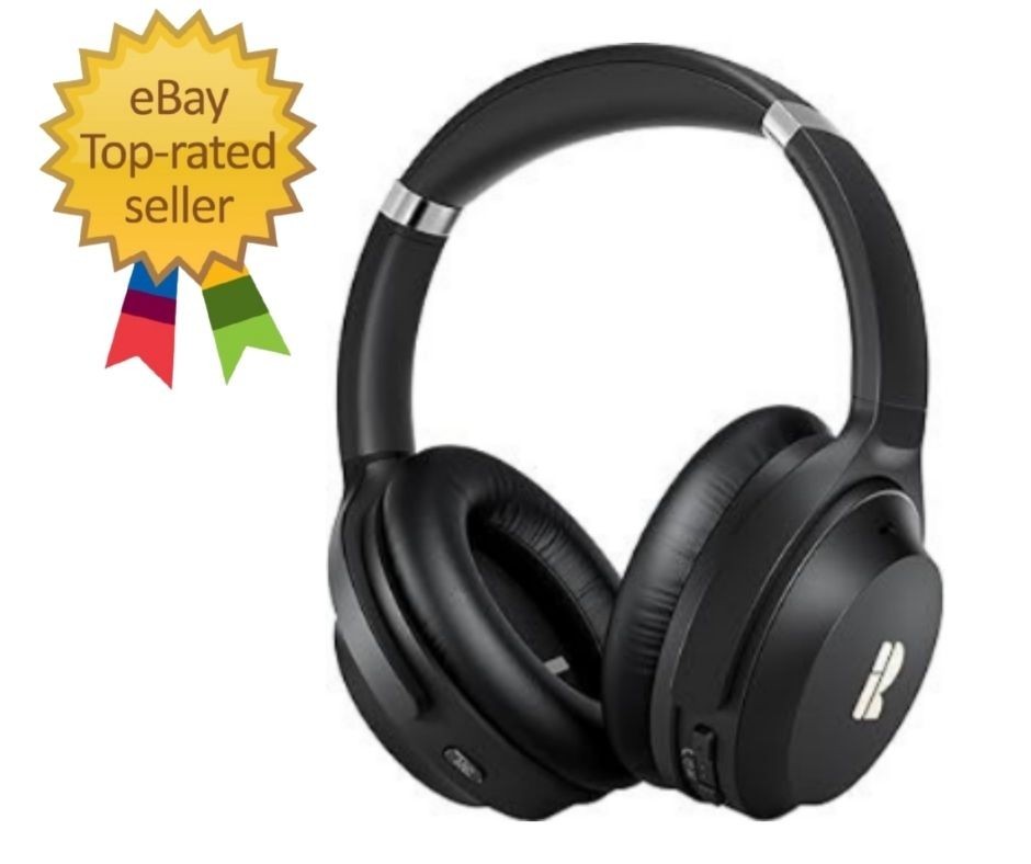 Bluetooth Headphones, Premium Active Noise Cancelling Wireless Head… Fast Ship