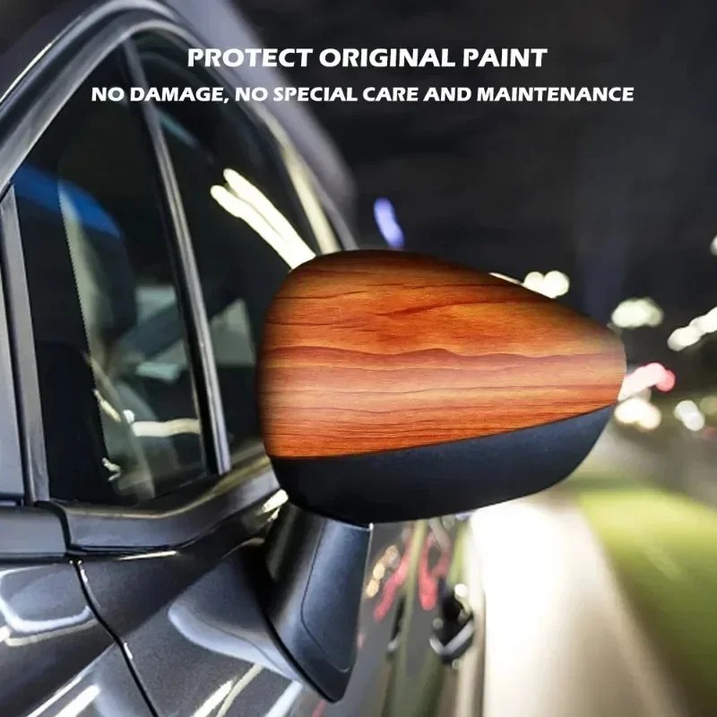 High Gloss Wood Grain Vinyl for Car Interior Furniture Countertop Wrap Sticker