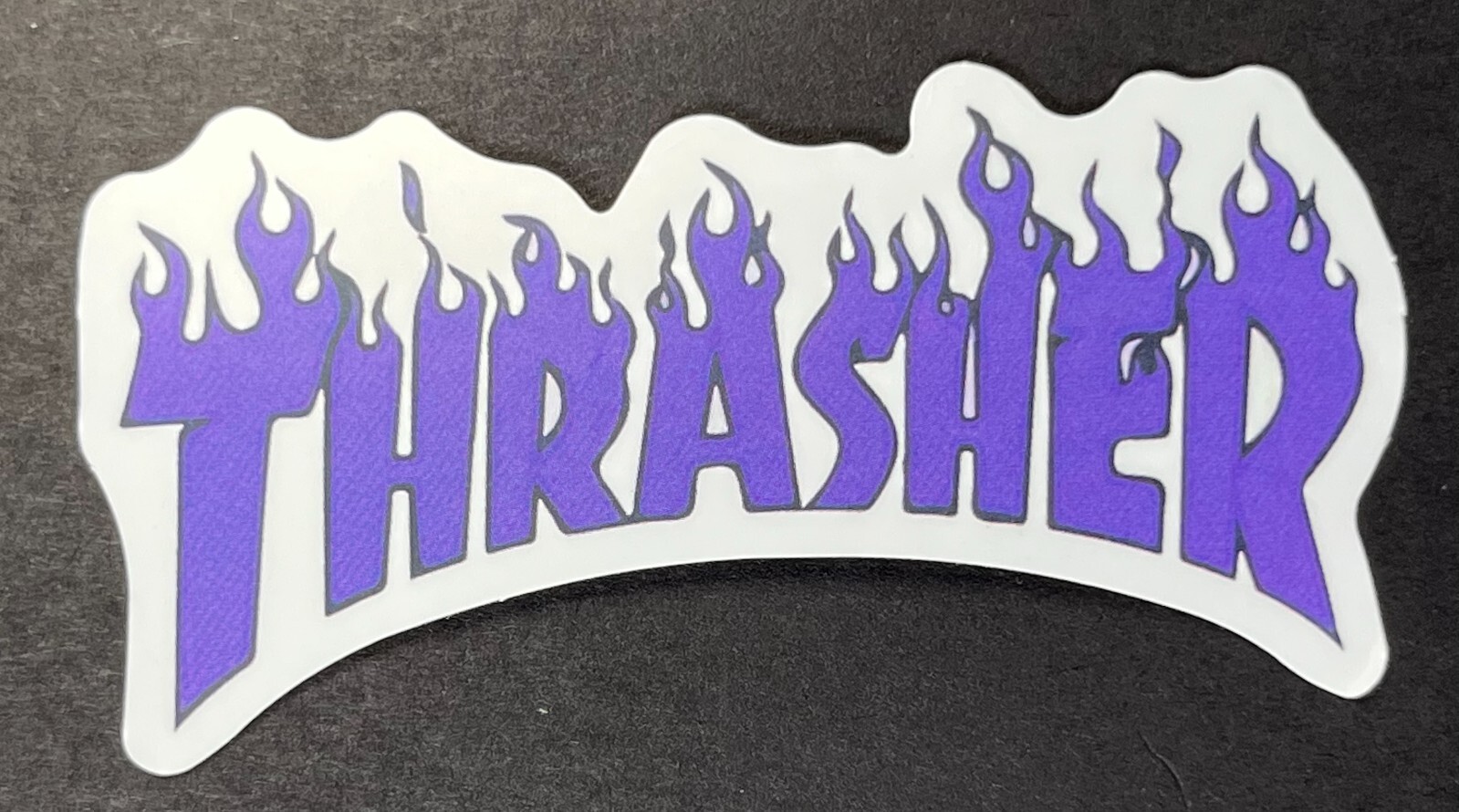 Purple THRASHER Logo – Vinyl Decal Laptop Notebook Graffiti Skateboard NEW