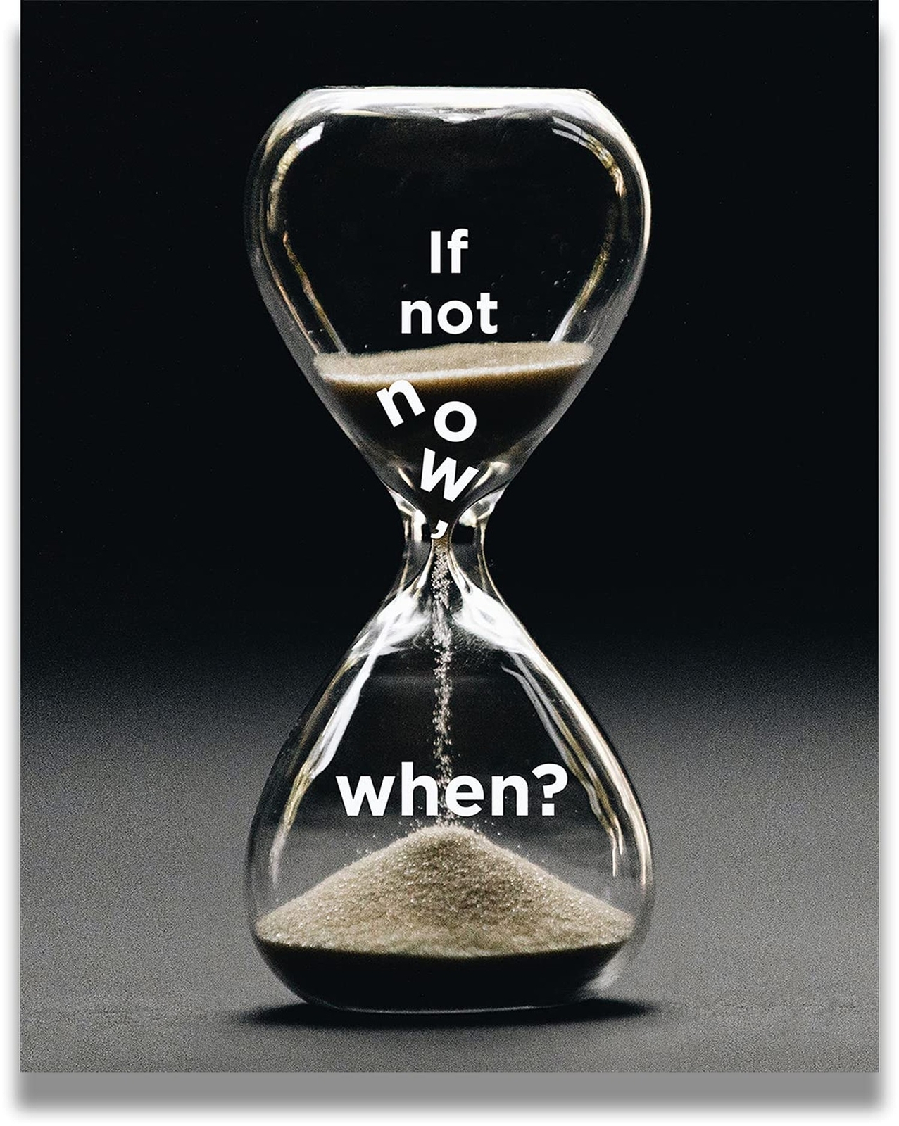 Govivo If Not Now, When? – Motivational Quote Wall Art Print – Wall Decor Pri…
