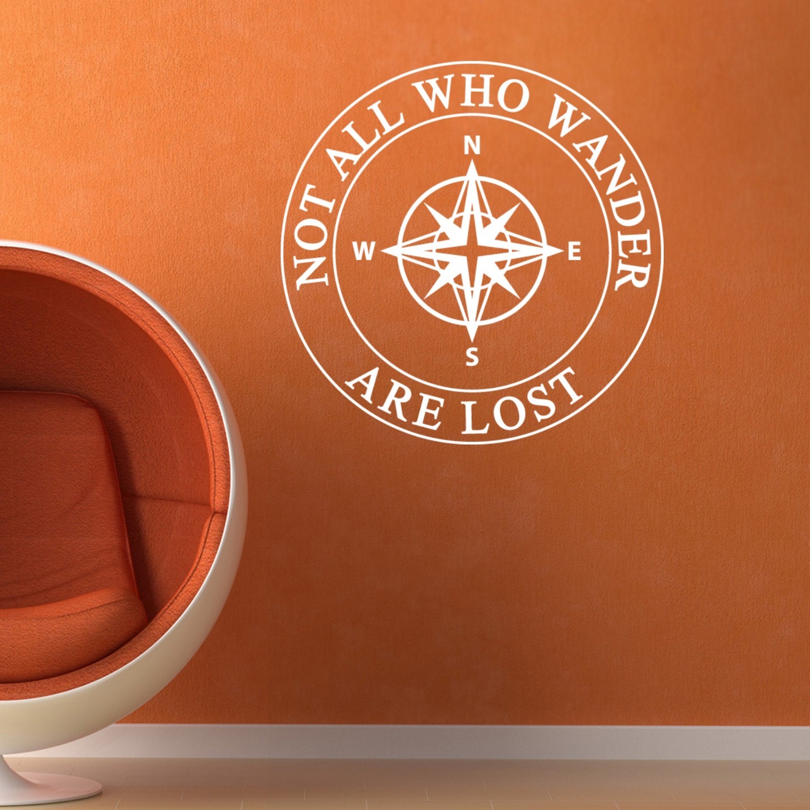 Not All Who Wander Are Lost Wall Vinyl Decal Sticker Travel Camper Decal Bumper