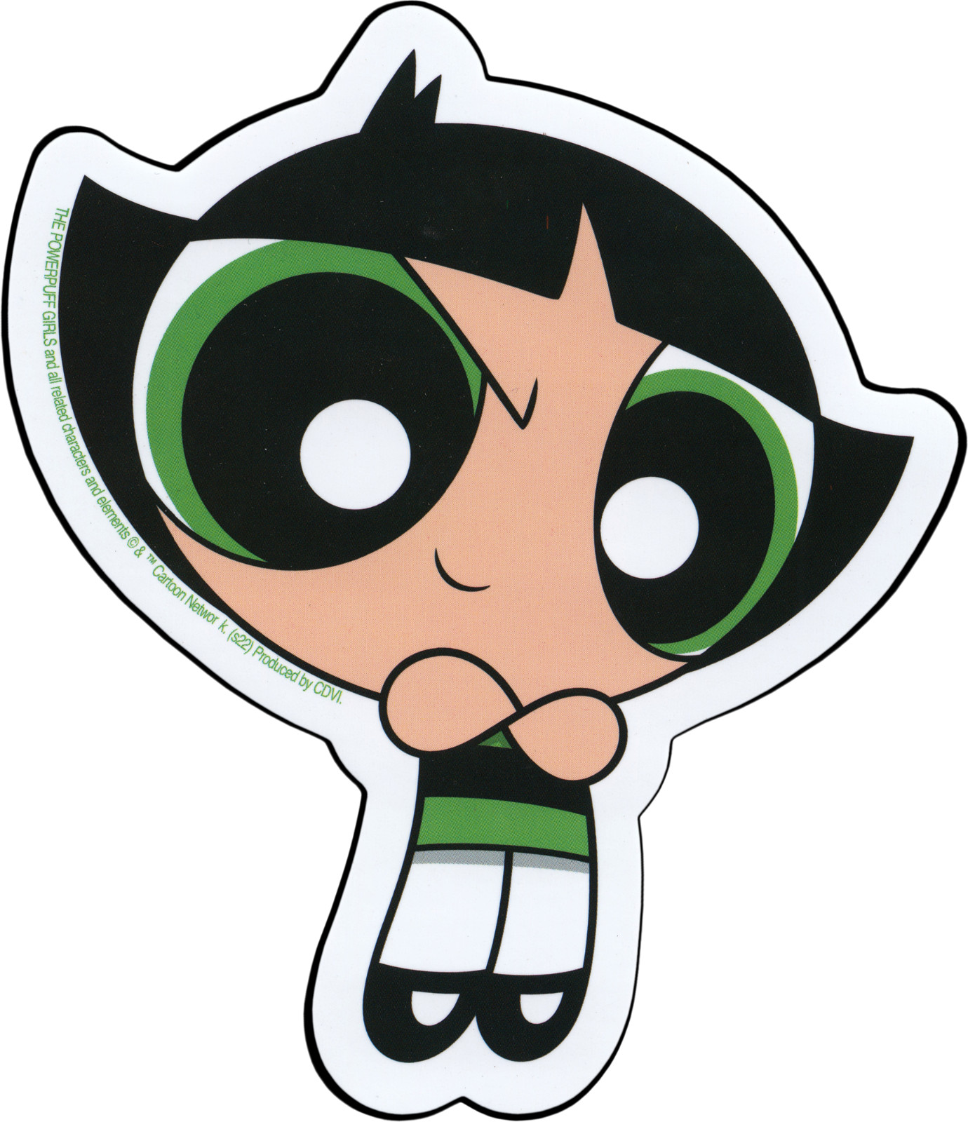 Sticker – Buttercup Powerpuff Girls Cartoon Network Kids TV Show 4.5" Decal 5914