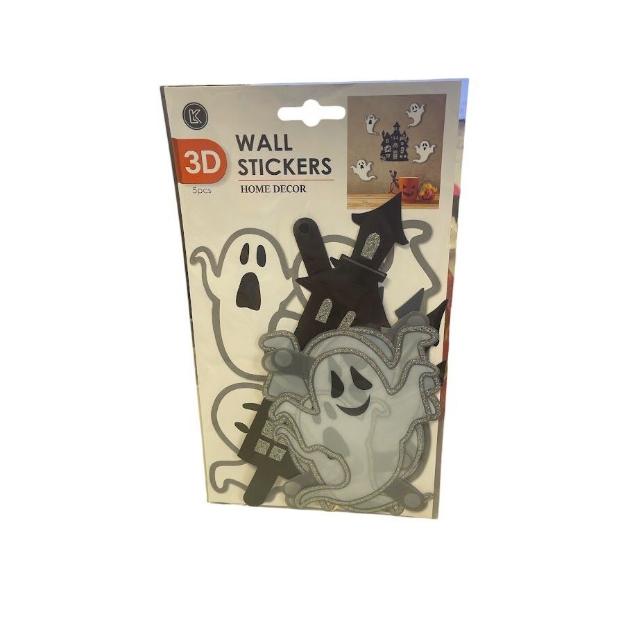 3D Halloween Ghost Wall Stickers Home Decor 5 Pieces