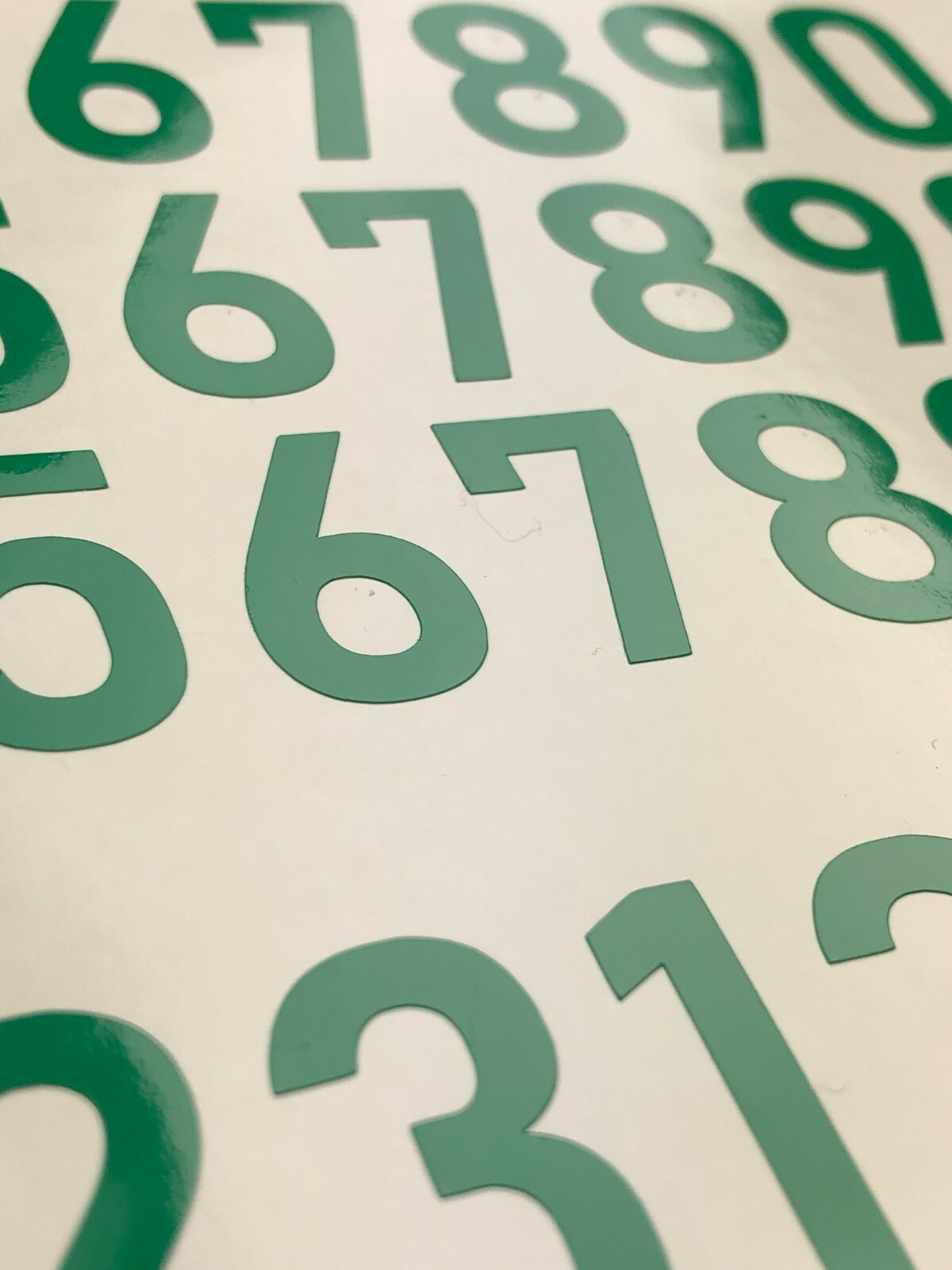 1-10 50+20 Outdoor Vinyl Decal Numbers for Mailbox, Shop, Wall, Address, Locker
