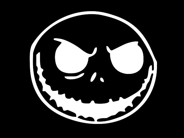 JACK SKELLINGTON SMILING Nightmare Vinyl Decal Car Sticker CHOOSE SIZE COLOR