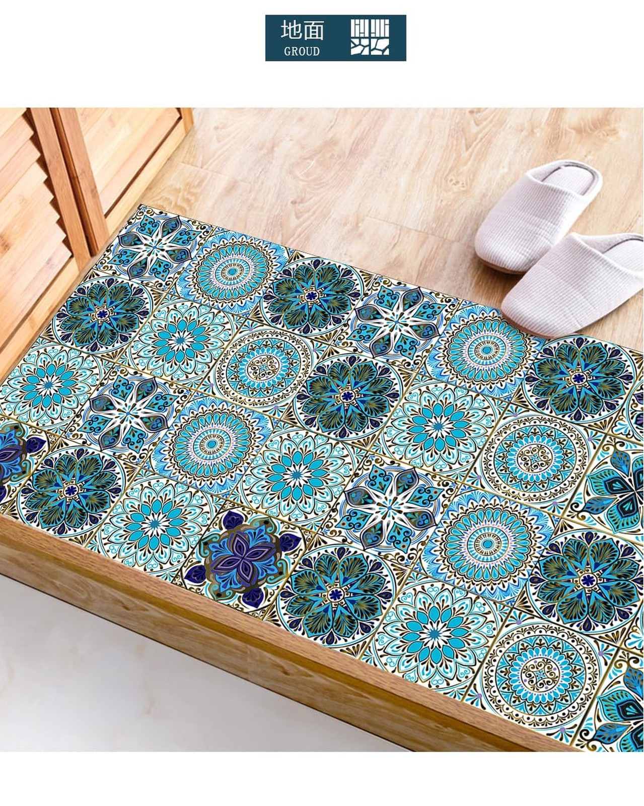 12 Pcs 6 inch Tile Stickers, Peel and Stick Self Adhesive Removable Moroccan …