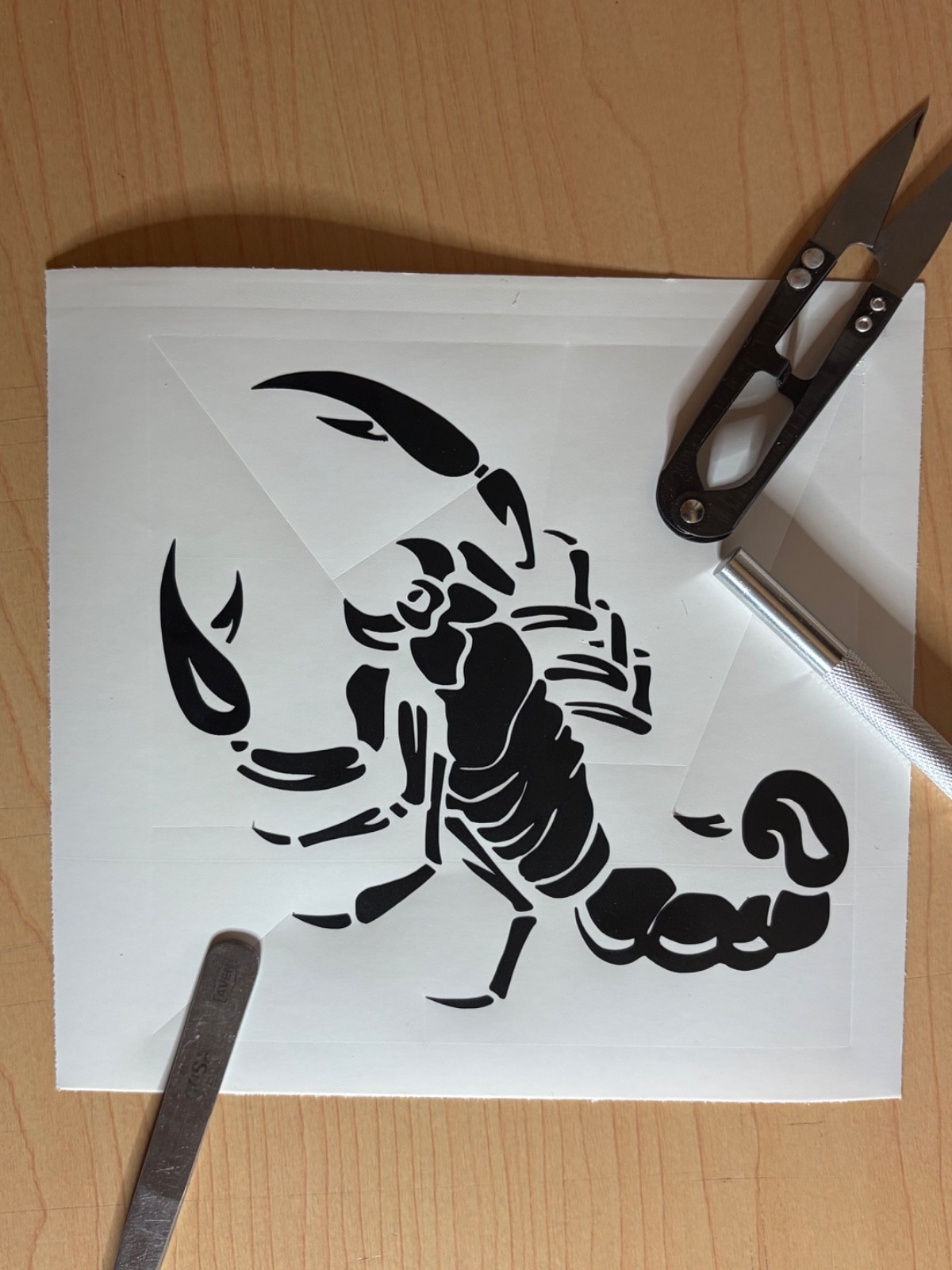 Scorpion, Scorpion, Alacran, Sticker, Decal Vinyl For Laptop, Helmet, Guitar