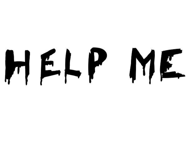 Blood Drip Help Me Vinyl Decal Sticker Car Truck Window Horror Scary Halloween