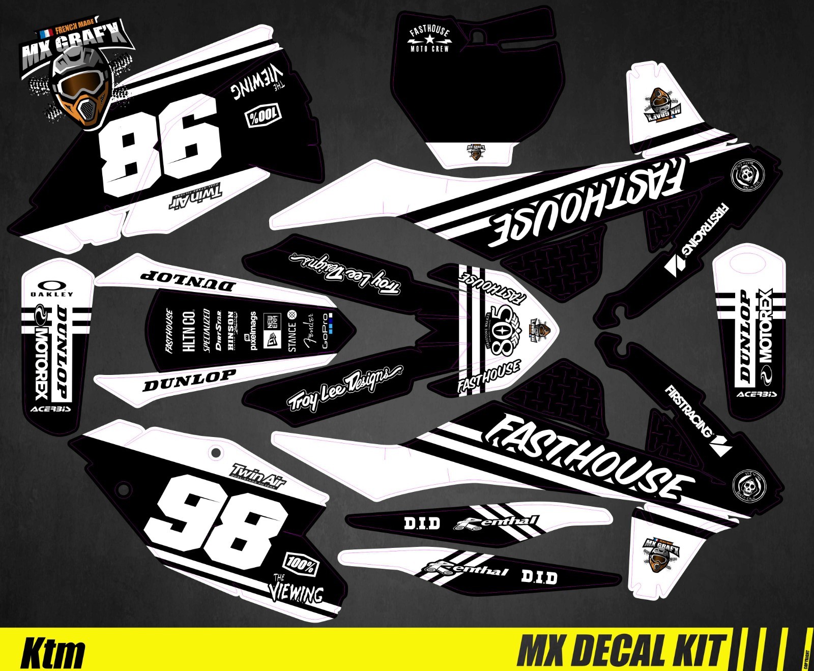 Moto Decal Kit For KTM SX / SX-F – Fasthouse