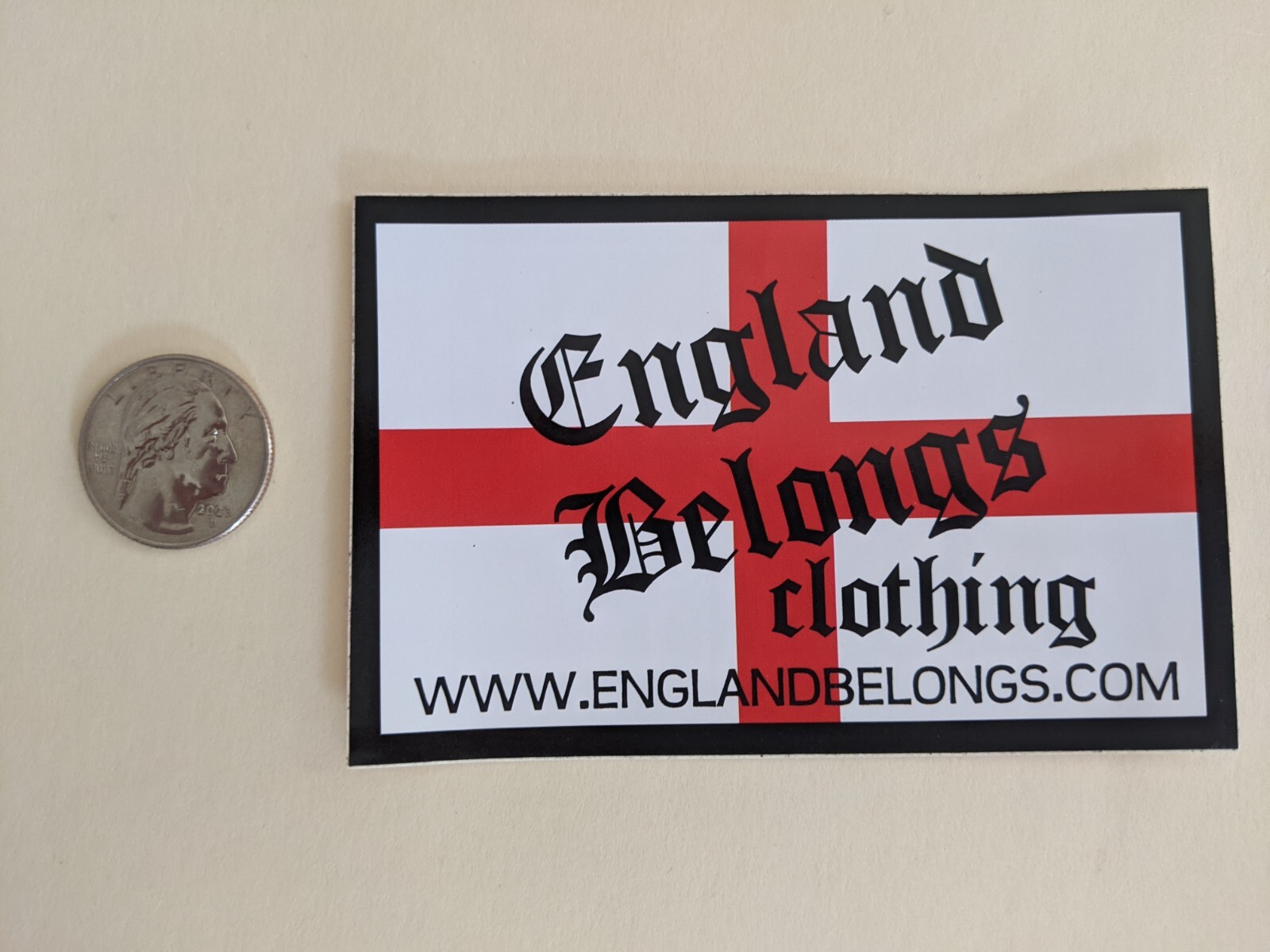 England Belongs Clothing Punk Skinhead Mod Goth Rockabilly Psychobilly Sticker