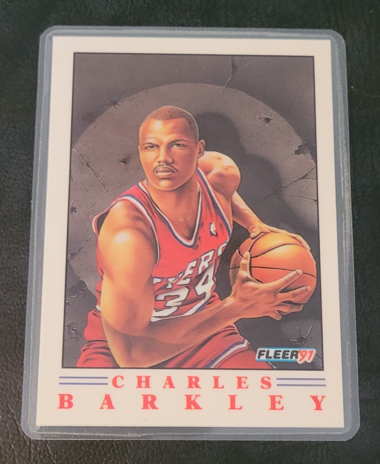 Charles Barkley Basketball Card HOF Fridge/Locker/Cabinet Laminated Magnet