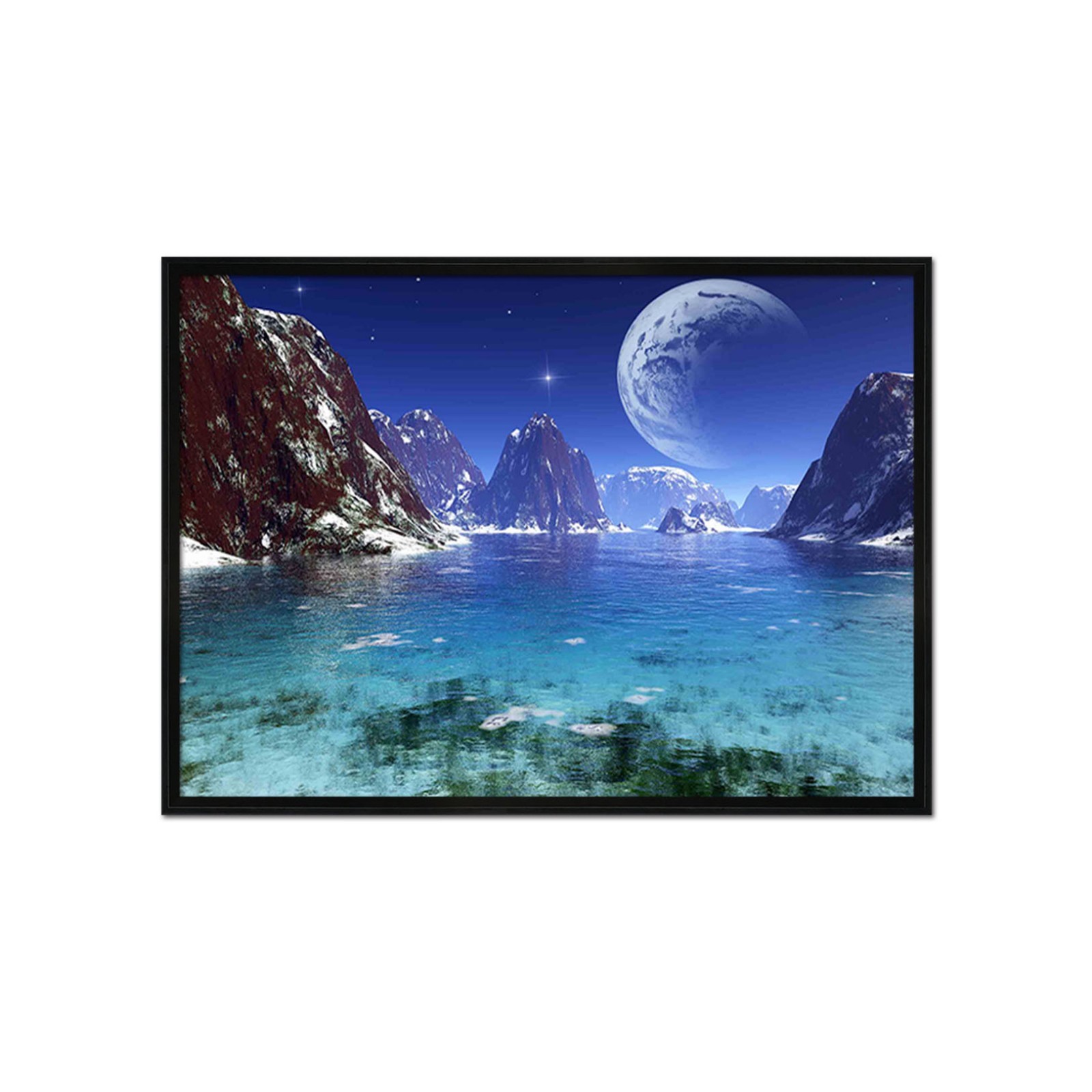 3D Planetary River 6 Framed Poster Home Decor Print Painting Art AJ WALLPAPER