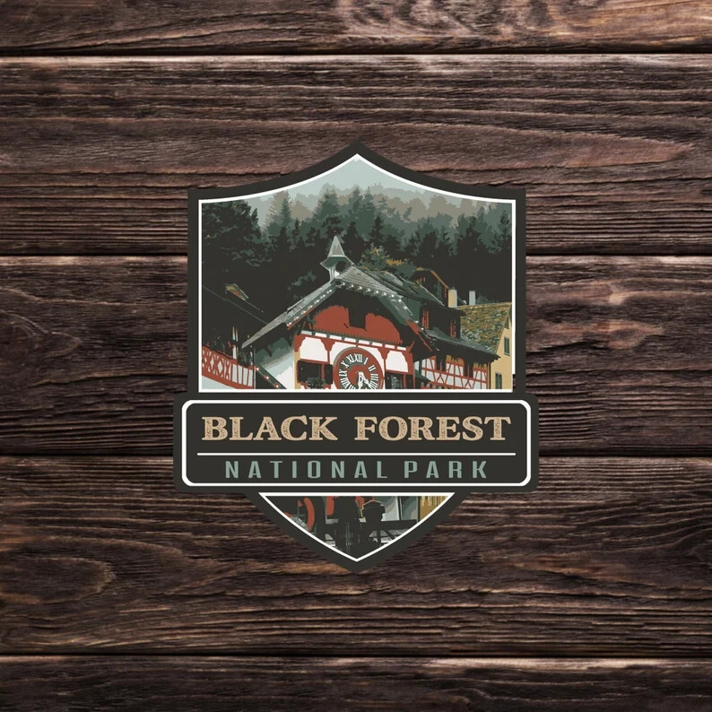 Black Forest National Park Sticker – Germany Adventure Travel Collection