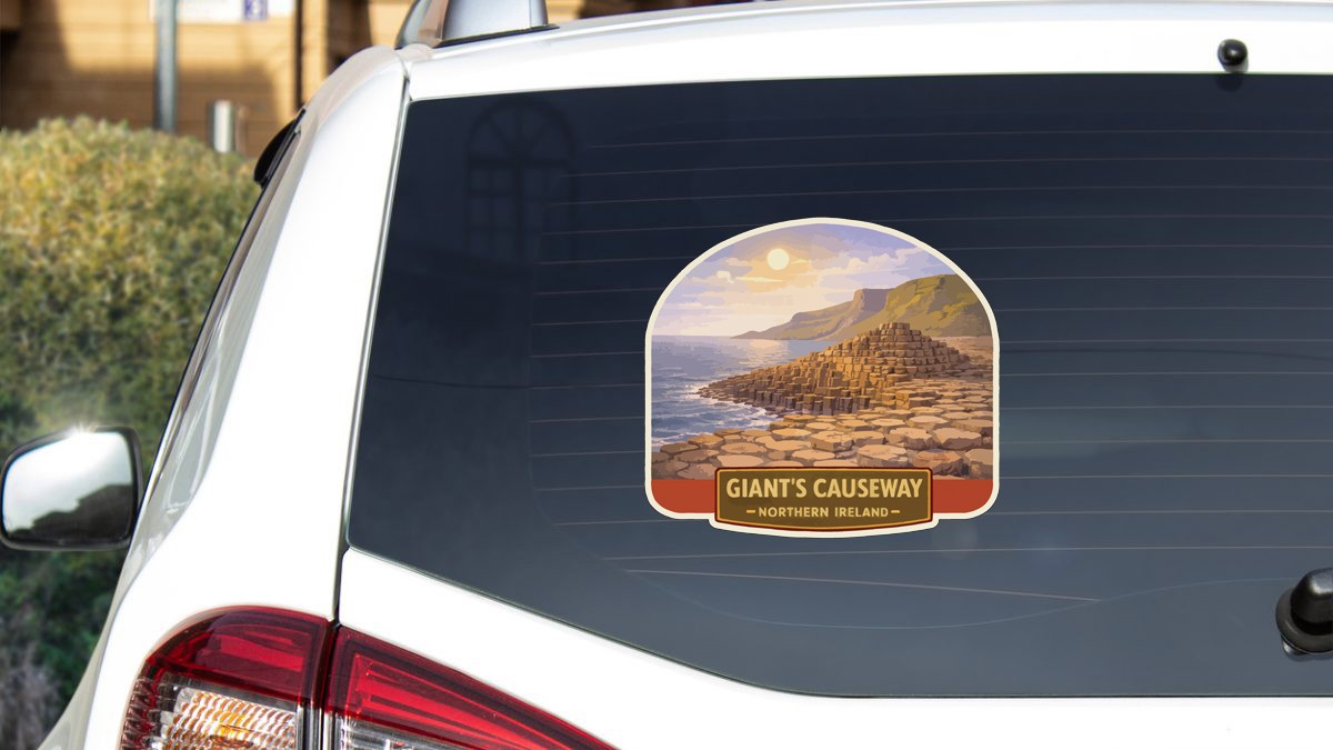 Giant's Causeway Northern Ireland Sticker Decal Vinyl Die-Cut Heritage