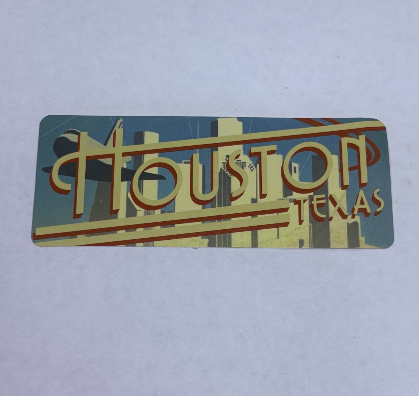 Houston Texas City Sticker Decal Vinyl USA Travel Souvenirs 4.75” Journal Art P2