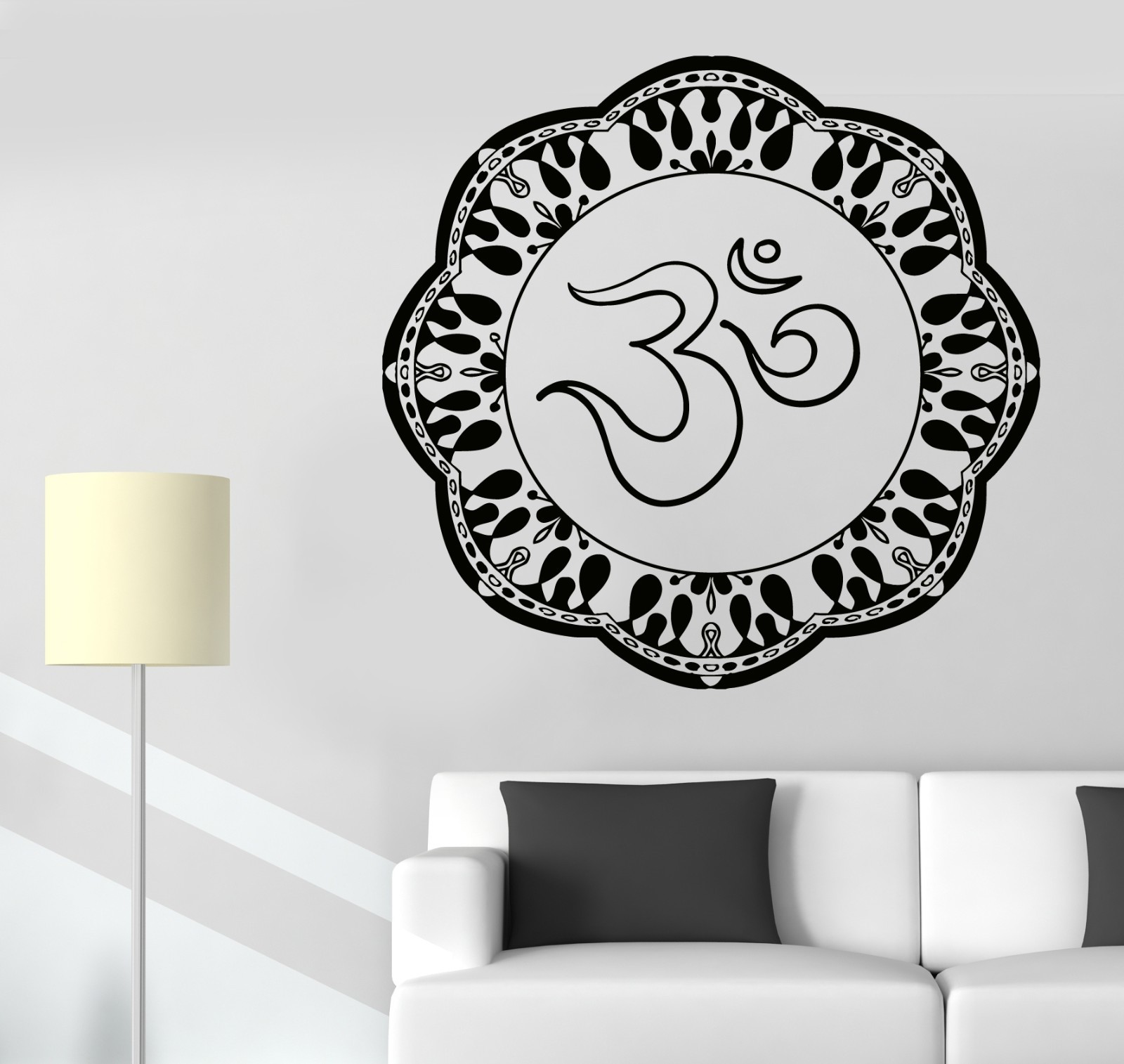 Wall Sticker Sanskrit Mandala Meditation Buddha Relaxation Vinyl Decal (z2926)