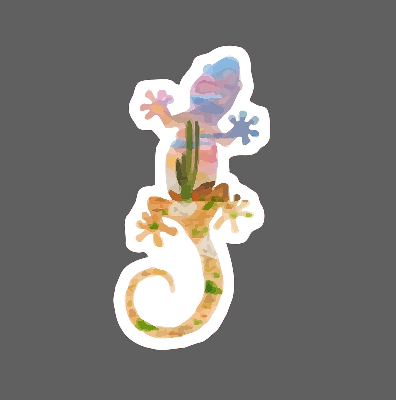 Gecko Sticker Desert Oasis Lizard Waterproof – Buy Any 4 For $1.75 Storewide!