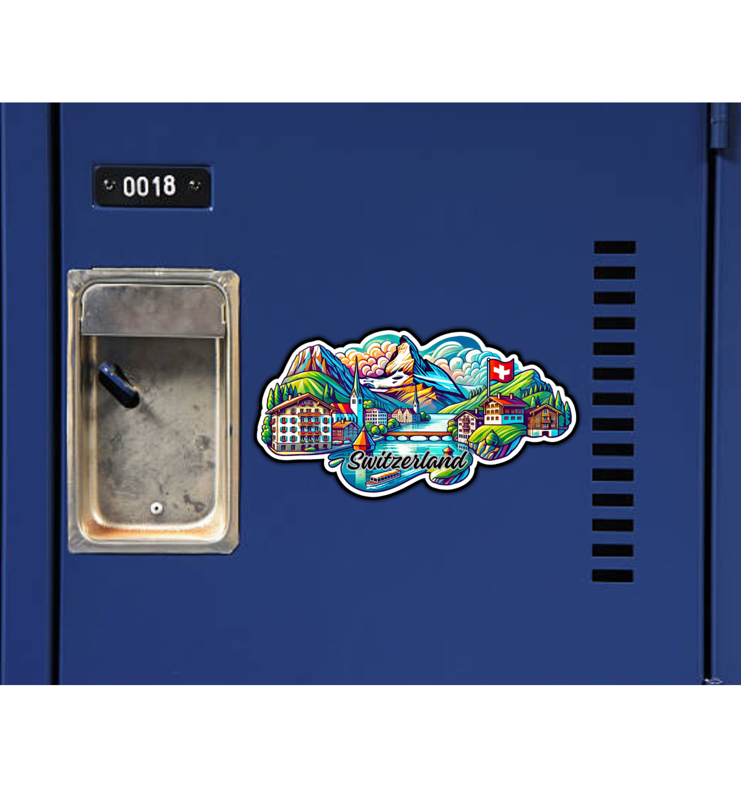 Switzerland Fridge Magnet or Laptop Sticker