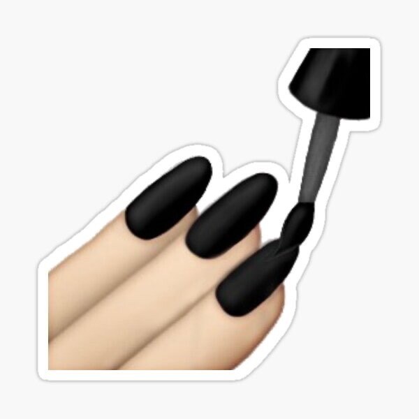 Painting Nails Acrylic Nail Polish Black Paint Nail Salon Vinyl Decal Sticker