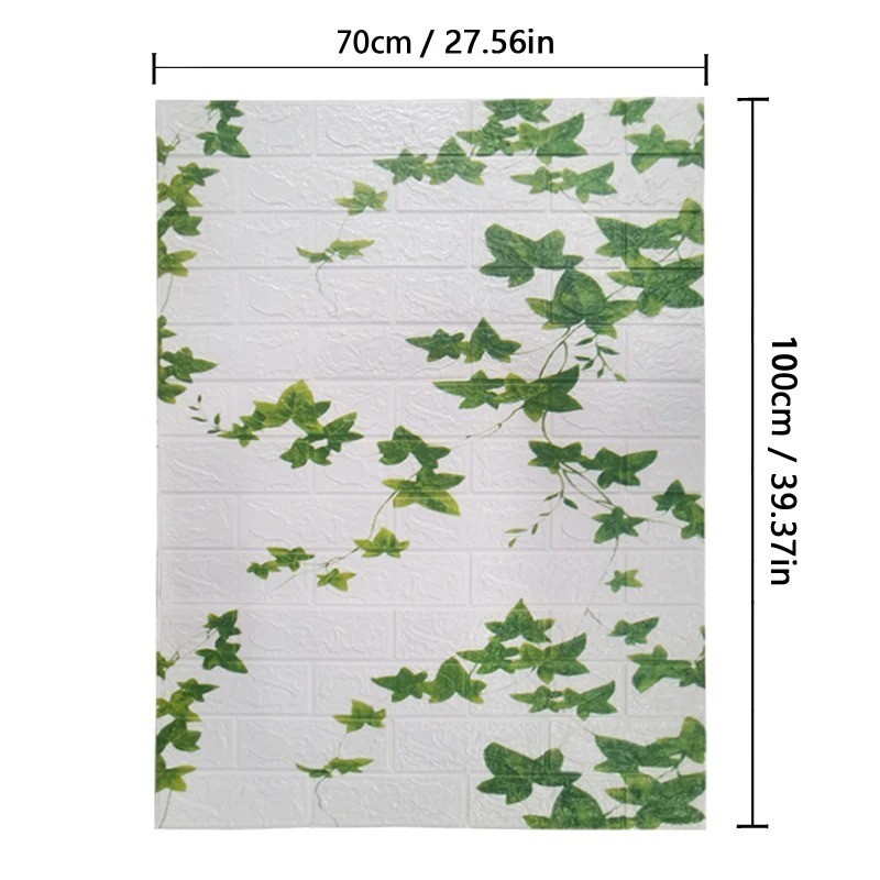 Brick Wall Sticker Self-Adhesive Wallpaper 3D Tile Foam Panel Waterproof Sticker