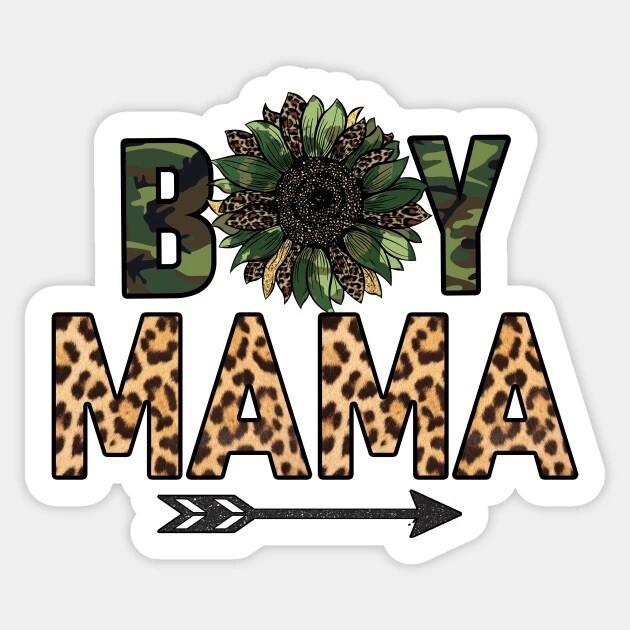 Boy Mama Sticker Decal Size 4×4