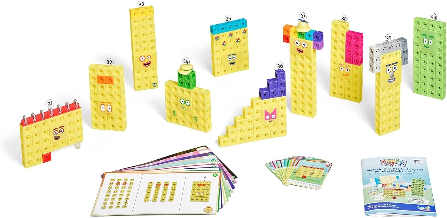 Numberblocks 31-40 Mathlink Cubes Activity Set – Learn Numbers & Early Math Skil