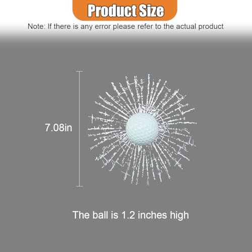 3D Prank Tricky Broken Glass Car Sticker Decal Hits Car Window Styling Golf
