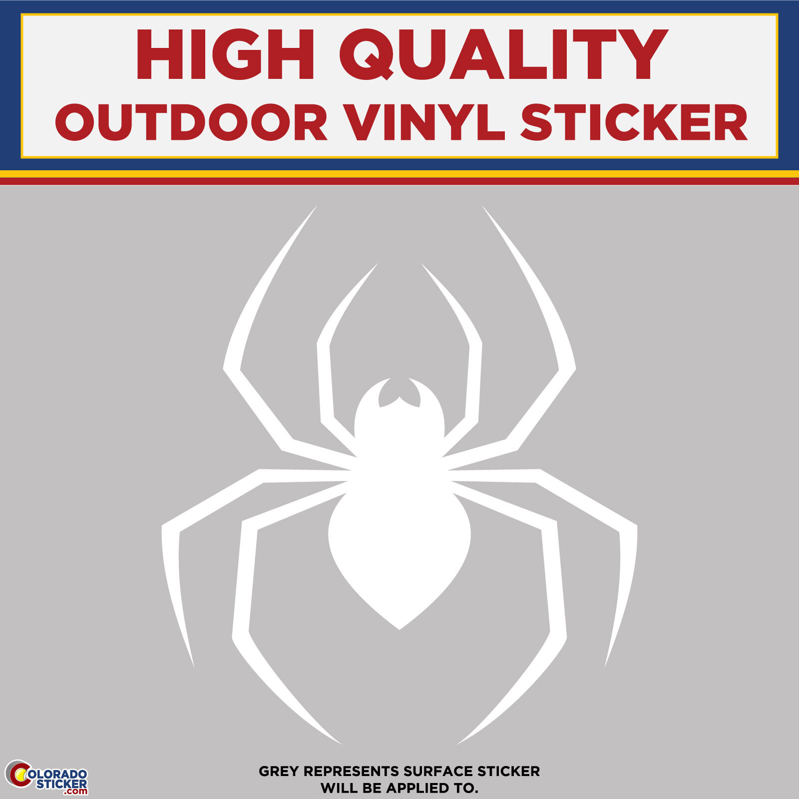 Spider Die Cut, High Quality Vinyl Stickers
