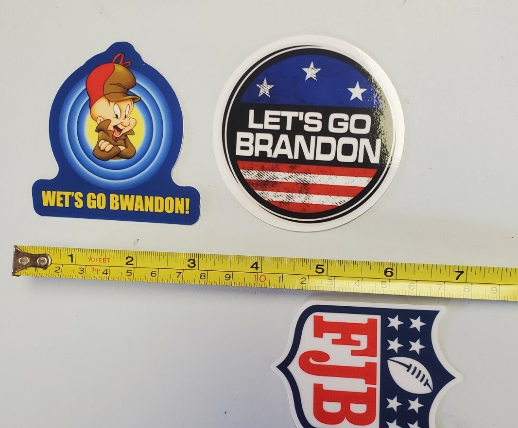 LET'S GO BRANDON #FJB STICKERS 3 PACK LOT VARIETY PACK 😄 TRUMP 2024