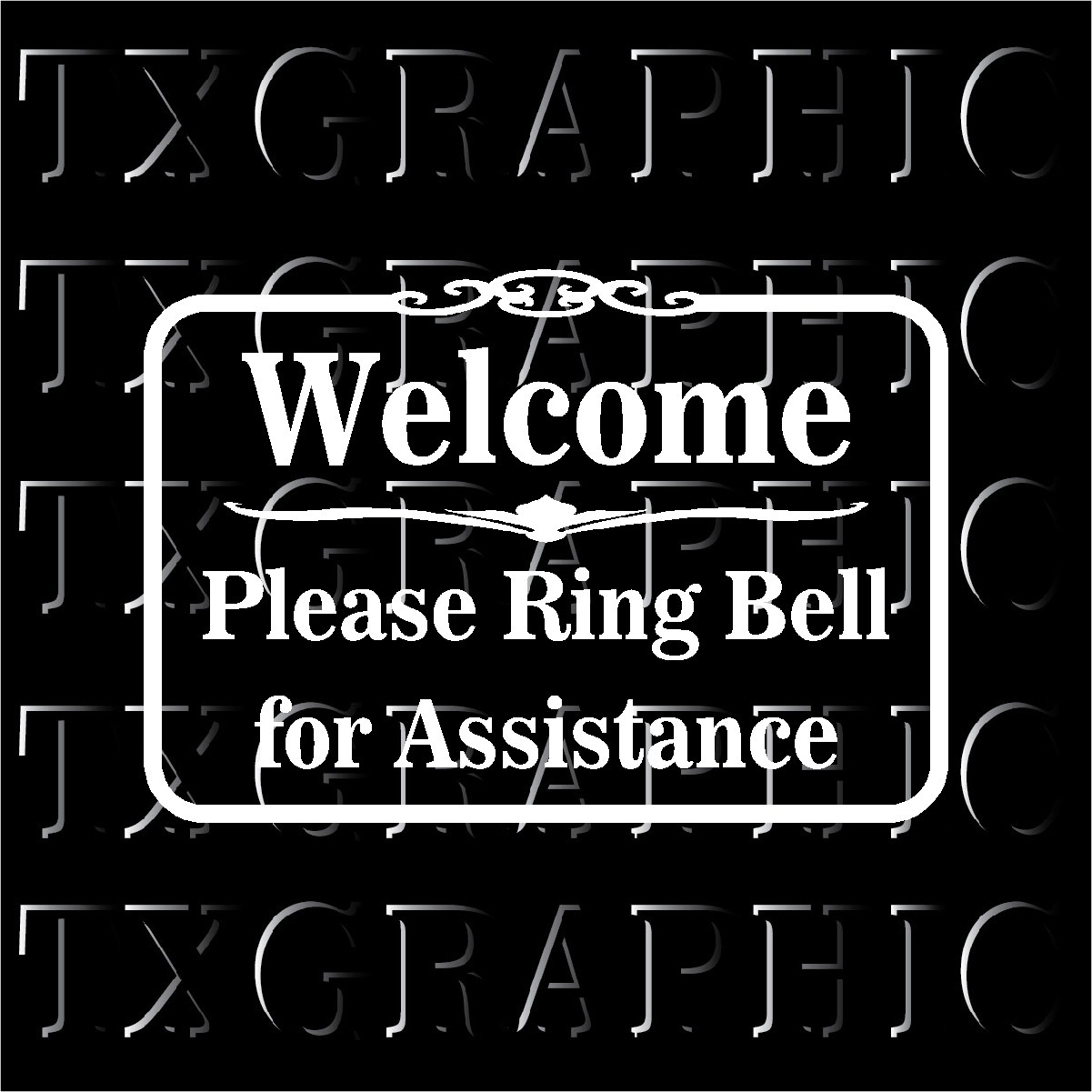 Please Ring Bell Sign Decal Vinyl Sticker Welcome Assitance Service Help Notice
