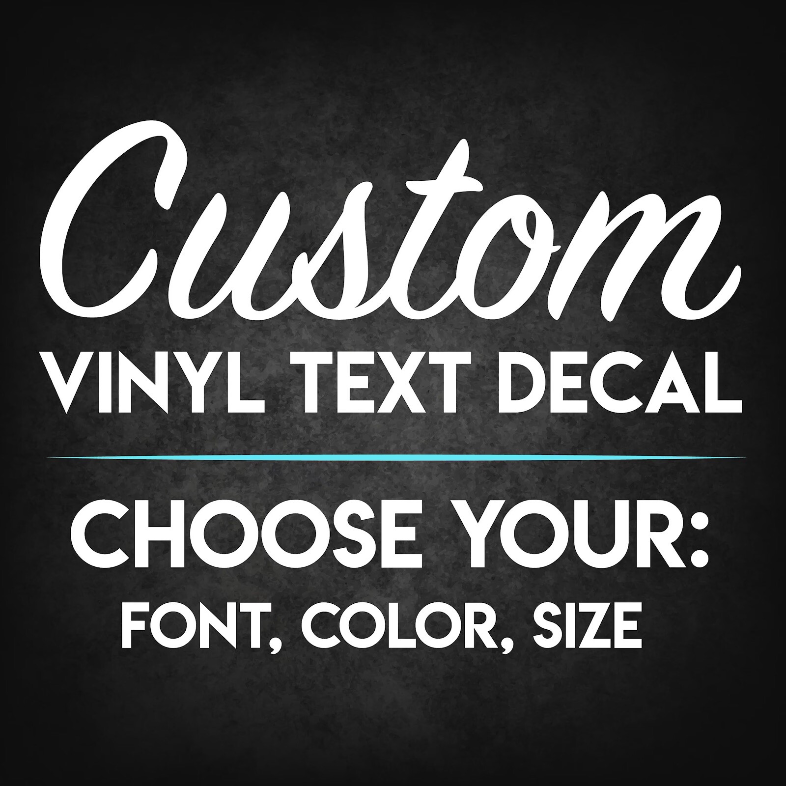 Custom Vinyl Lettering Transfer Decal Sticker Personalized Wall Window