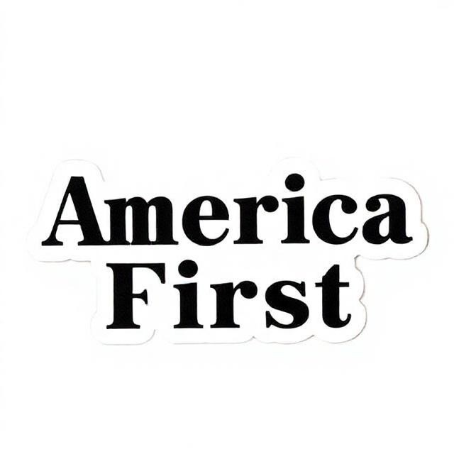 USA Patriot Sticker America First Political Stars Vinyl Decal