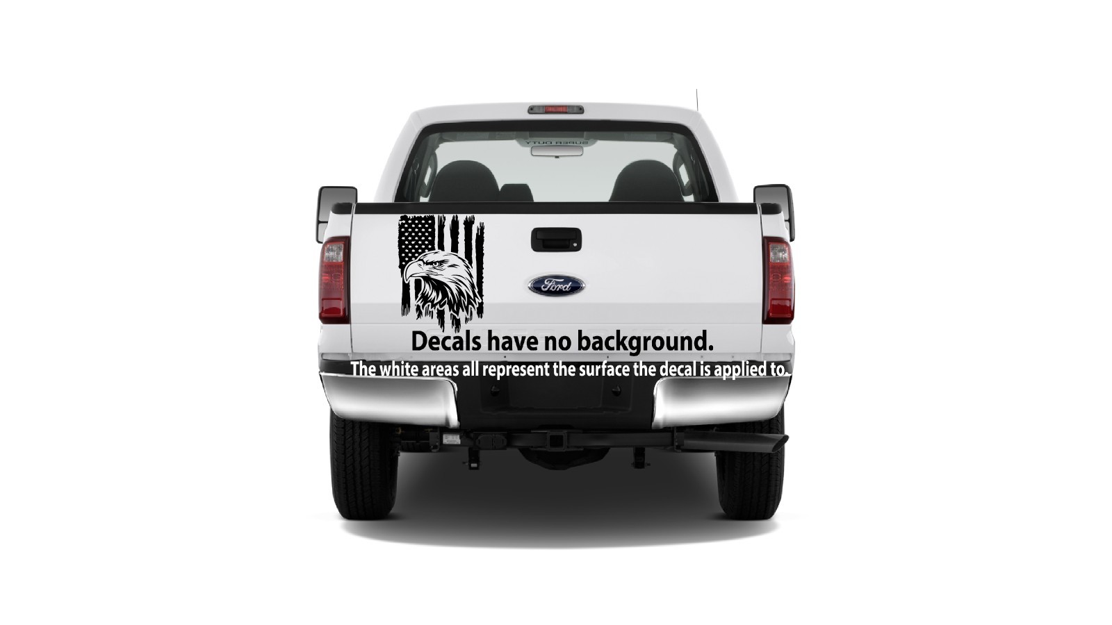 Distressed American Flag Eagle Head USA Patriotic Freedom Outdoor Decal Sticker