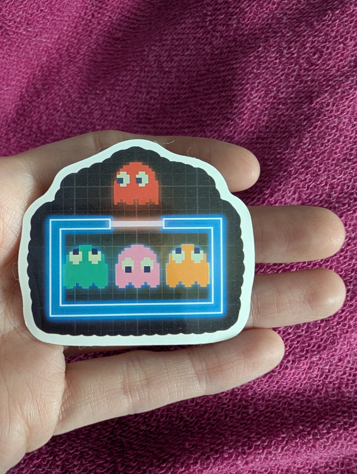 Pac-Man Sticker – Retro Arcade, Video Game, Blinky, Ghost, Pinky, Clyde