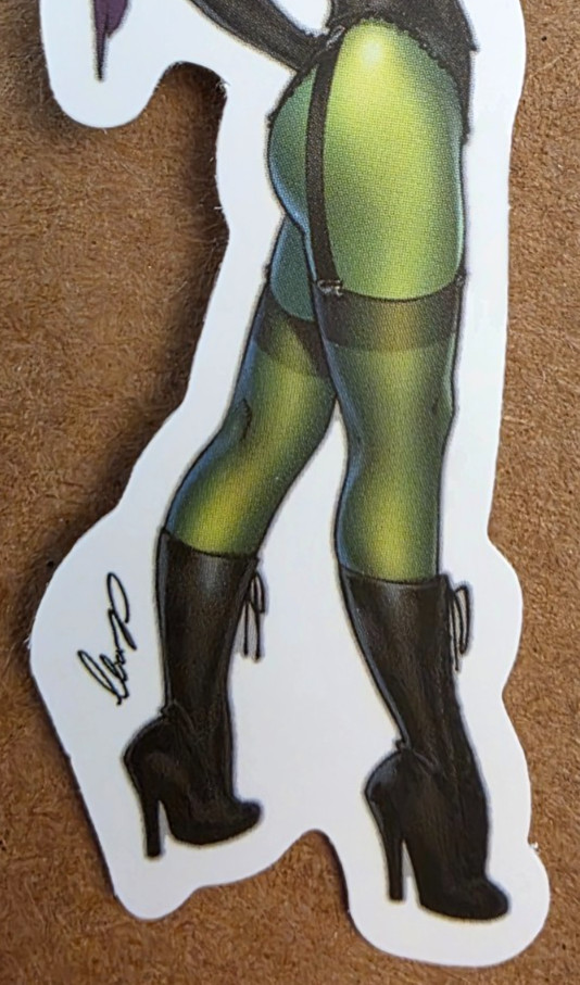 Halloween Sticker Girl Witch Vampire Ghost Green Hulk Shrek Comic Anime Manga